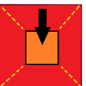 move directly down